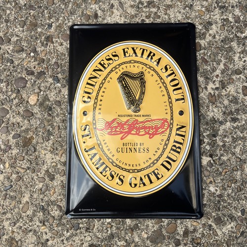 Guinness metal sign - metal,