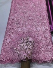 Metallic Guipure Lace Fabric