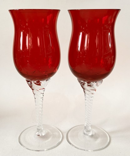 Vintage ruby red twisted - vintage,