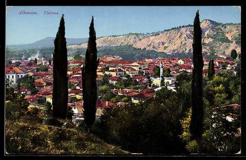 Postcard valona panorama - postcard,