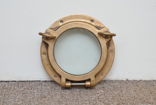 Antique porthole old brass