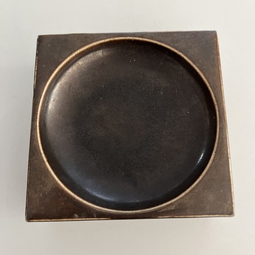 Square troika brown - troika, glazed