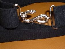 Elasticated Snake Belt Black 30mm Adult Boys Mens Masonic Mason G xxl xl b1