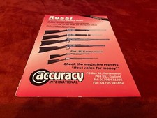 PGUN8 ADVERT 11X8 ROSSI LEVER-ACTION GALLERY RIFLES - ACCURACY INTERNATIONAL