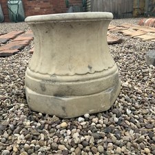 Antique Stone Plinth for Garden Statue or Urn Suitable for Pond or Fountain