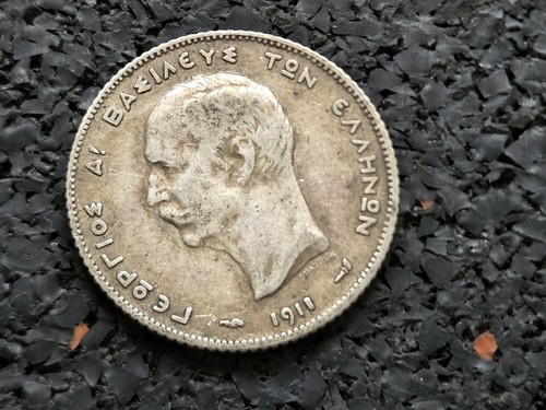 Greece coin 1911 king george - king,