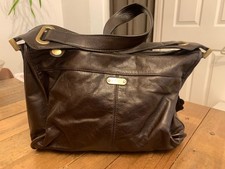 Kipling Yuma Brown Leather Handbag.