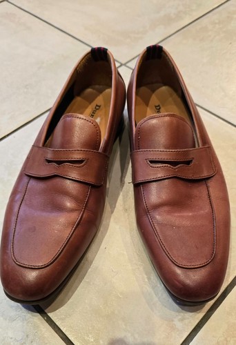 Dune tan leather loafers - leather,