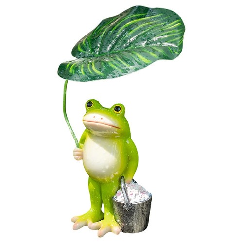 Eye catching leaf frog garden - eye,