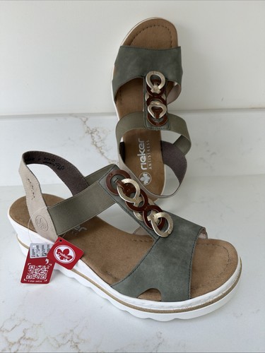 Rieker circle detail wedge - circle,