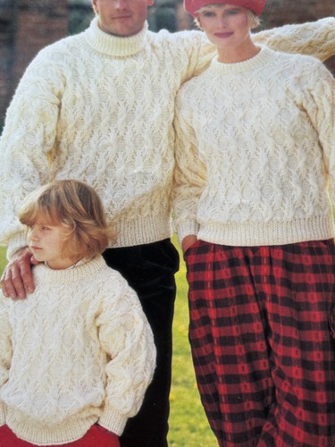 Classic aran jumpers family - aran,