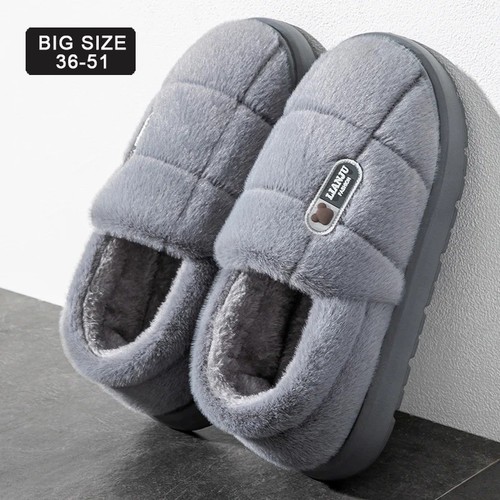 Men winter slippers plush - winter,