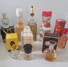 JOB LOT BUNDLE OF MIXED EMPTY PERFUME BOTTLES USED X 8