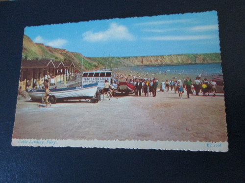 Postcard coble landing - coble,