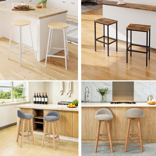 Set wooden bar stools - 2,