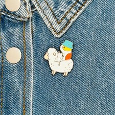 ⭐Cute Enamel Bird & Sheep