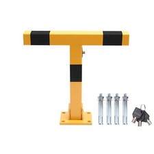 TOPWAY Car Parking Space Lock Bollard Yellow & Black T Shape