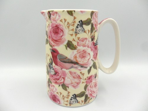 Small jug rose birds design - jug, in