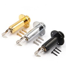 1/4" 6.35mm Output Input Jack End Pin Strap Pin Plug Socket for Guitar Bass