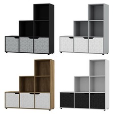 6 Cube Step Storage Bookcase