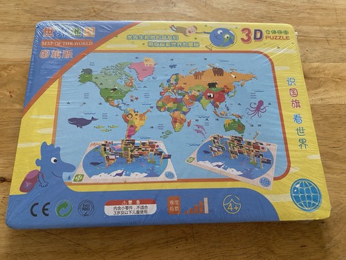 Map the world 3d puzzle - map,
