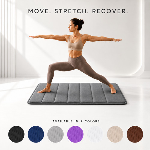 Non slip exercise yoga - slip, mat