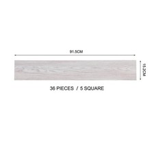 36pcs Floor Planks Tiles Self