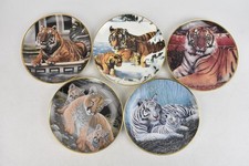 Franklin Mint National Wildlife Federation Collectors Plates x5 Tigers 