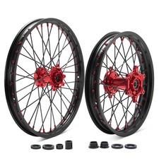 21"/18" CNC Wheel Red Hubs For