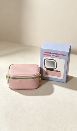 Pink travel makeup - makeup, case