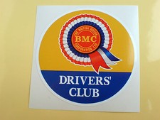 BMC ROSETTE DRIVERS CLUB CIRCULAR Classic Retro Decal Sticker 1 off 75mm