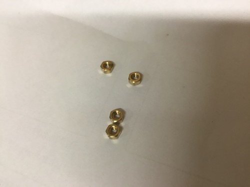 Brass hexagon nuts - ba,