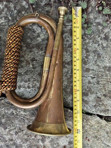 Brass military bugle lvintage - military,