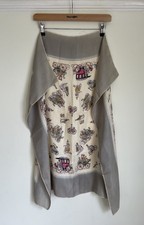 Vintage -Silk Rolled Edge Scarf -Vintage Cars Pattern Exc Cond -Size 75 x 75 cm 