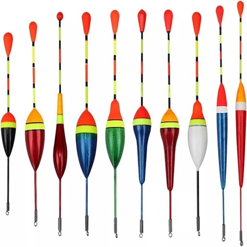 10pc fishing floats - set, mixed