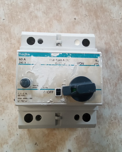 Hager amp 30ma double - 63,