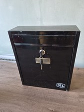 Large Black Lockable Post Box