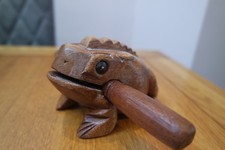 Wooden Croaking Frog Percussion Guiro 11cm Long