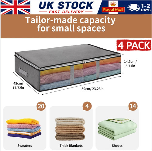 Pack underbed storage boxes - underbed,