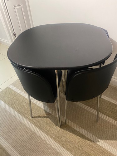 Dining table and chairs - 4,