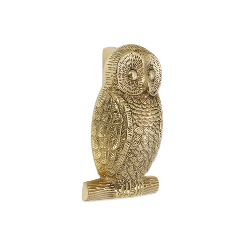Door knocker owl shaped solid - door,