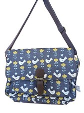 Lisa Buckridge Bird Floral Grey Yellow Messenger Crossbody Bag Read Discription 