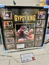 Tyson Fury Signed & Framed “Gypsy King” Boxing Memorabilia w/ COA