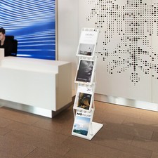 White Brochure Display
