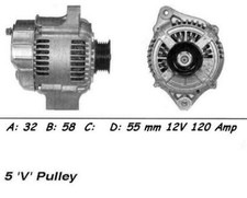 WAI Alternator for Jaguar XJ12