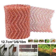 3/6/10M Garden Copper Mesh Knitted Soffit Mesh Rodent Slug Snail Control Blocker