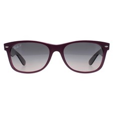 Ray-Ban Sunglasses New Wayfarer 2132 6606M3 Violet Grey Polarized
