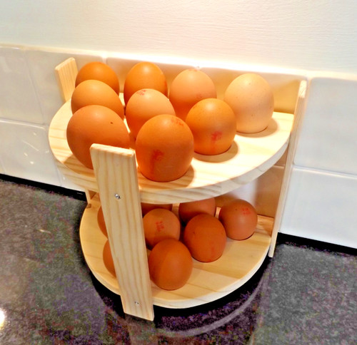 Handmade wooden semicircle egg - handmade,