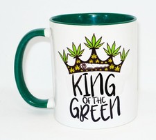 King the green mug - green, cannabis