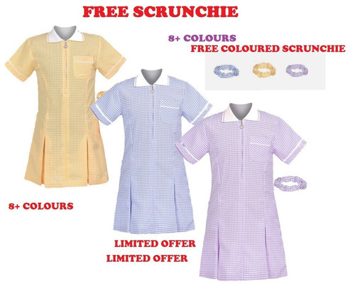 Girls gingham check - girls, school